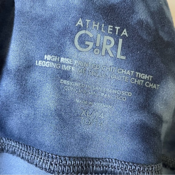 2 pc Athleta Girls High Rise Chit Chat Tight Bundle Sports bra Size 14 XL.  L2 - Picture 7 of 7